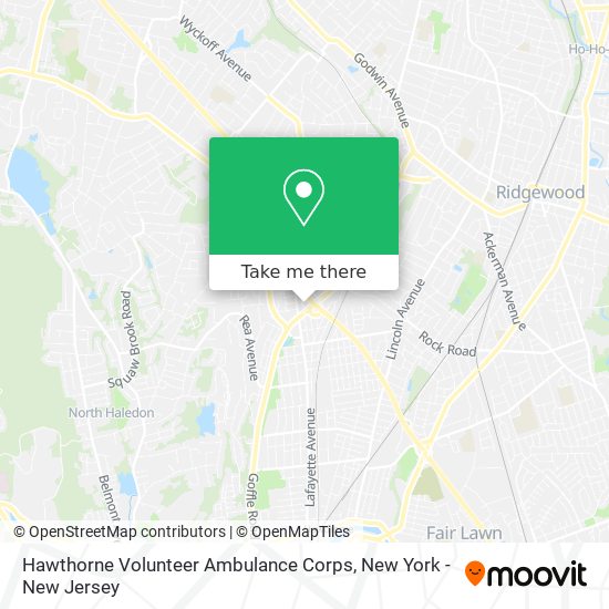 Hawthorne Volunteer Ambulance Corps map