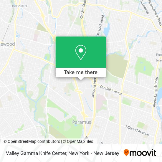Mapa de Valley Gamma Knife Center