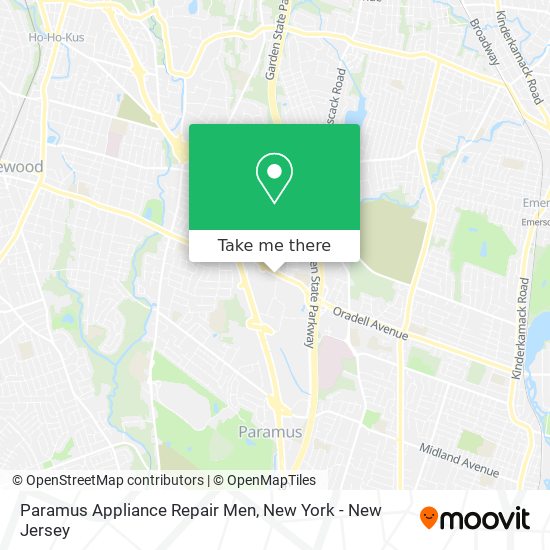 Mapa de Paramus Appliance Repair Men