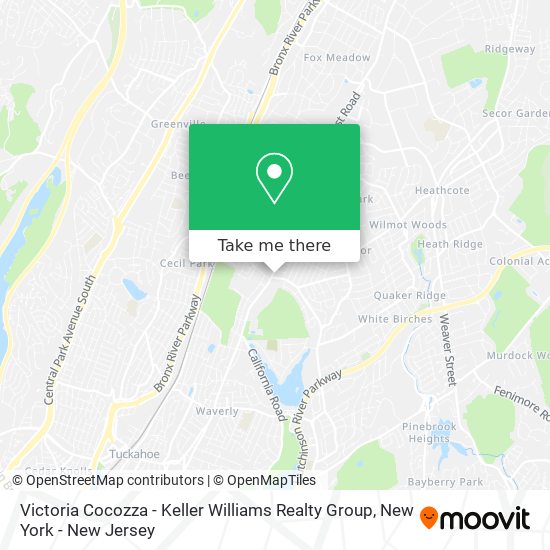 Mapa de Victoria Cocozza - Keller Williams Realty Group