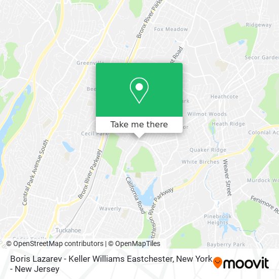 Boris Lazarev - Keller Williams Eastchester map