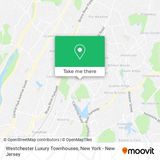 Westchester Luxury Townhouses map