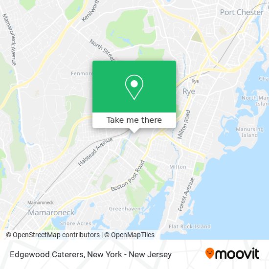 Edgewood Caterers map
