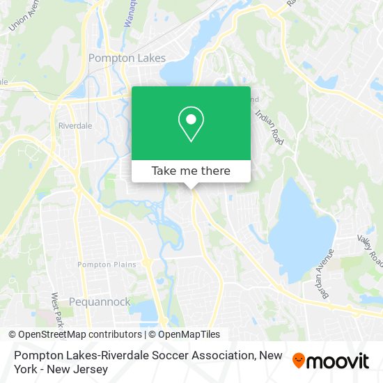 Pompton Lakes-Riverdale Soccer Association map