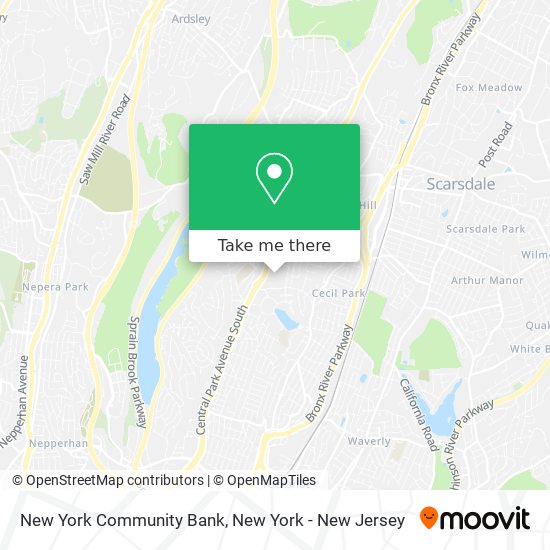 New York Community Bank map