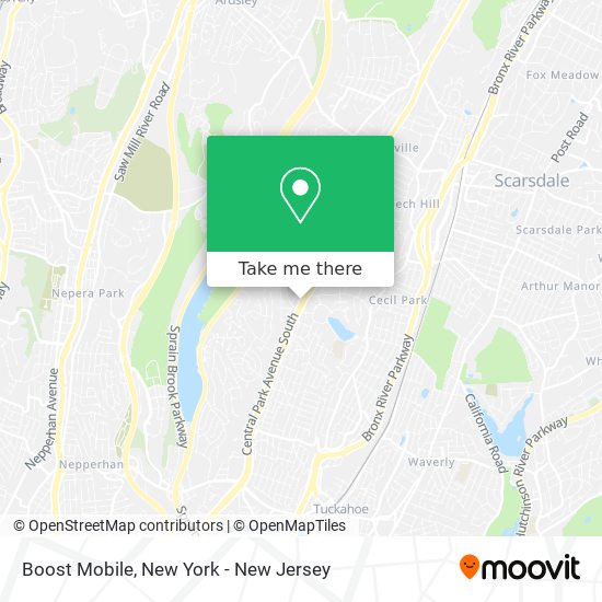 Mapa de Boost Mobile