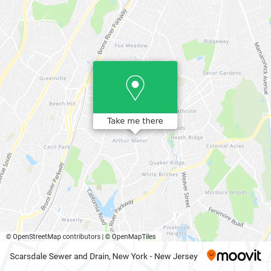 Scarsdale Sewer and Drain map