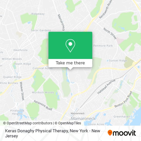 Mapa de Keras Donaghy Physical Therapy