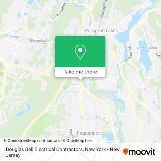 Douglas Bell Electrical Contractors map