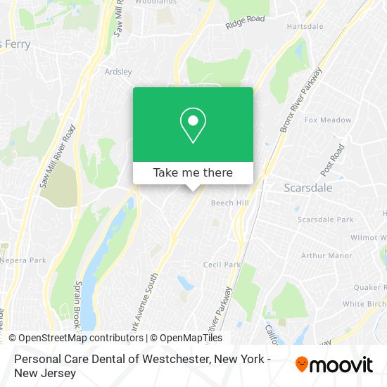 Mapa de Personal Care Dental of Westchester