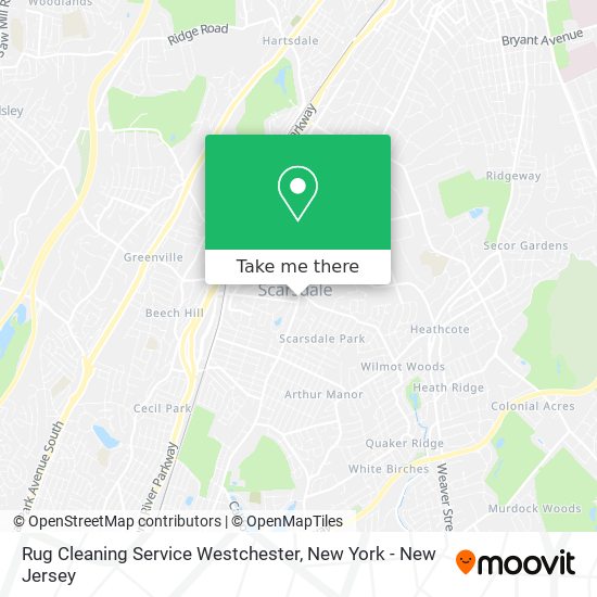 Rug Cleaning Service Westchester map