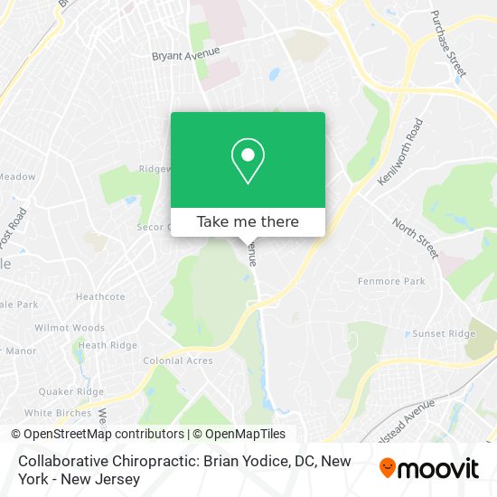 Collaborative Chiropractic: Brian Yodice, DC map