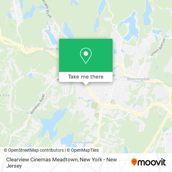 Clearview Cinemas Meadtown map