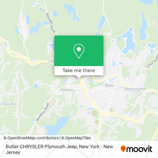 Butler CHRYSLER Plymouth Jeep map