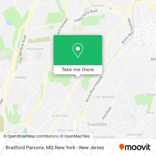Bradford Parsons, MD map