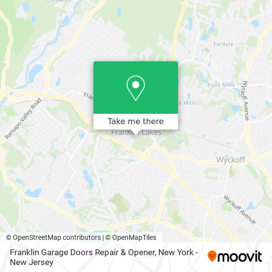 Mapa de Franklin Garage Doors Repair & Opener