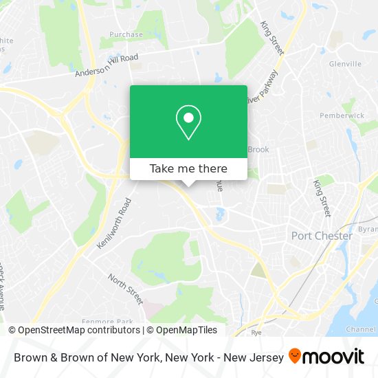 Brown & Brown of New York map