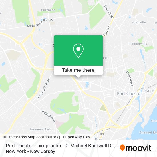 Port Chester Chiropractic : Dr Michael Bardwell DC map