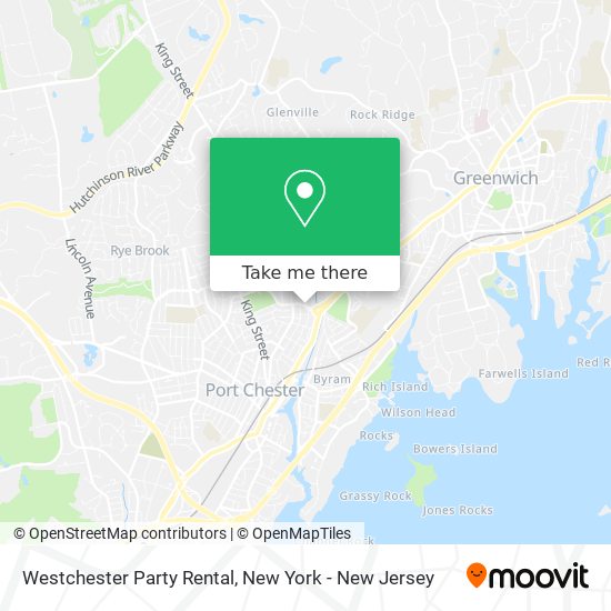 Mapa de Westchester Party Rental