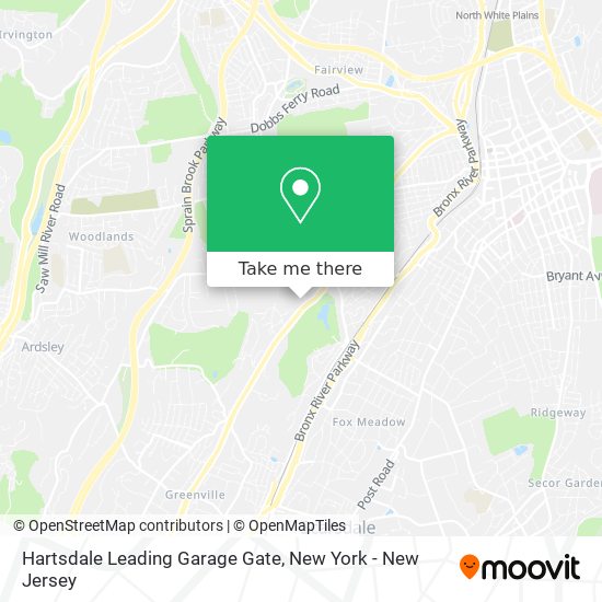 Mapa de Hartsdale Leading Garage Gate