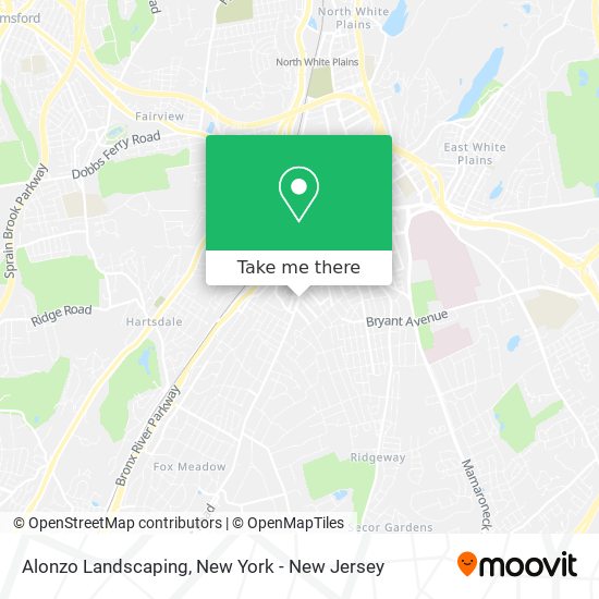 Alonzo Landscaping map