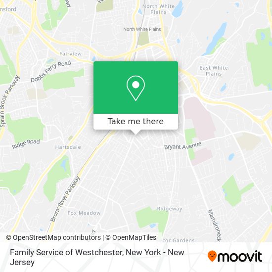 Family Service of Westchester map