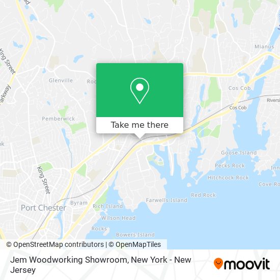 Jem Woodworking Showroom map
