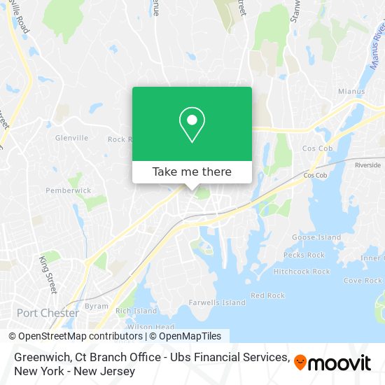 Greenwich, Ct Branch Office - Ubs Financial Services map