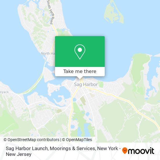 Mapa de Sag Harbor Launch, Moorings & Services