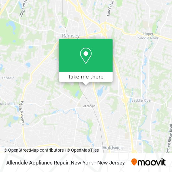 Mapa de Allendale Appliance Repair