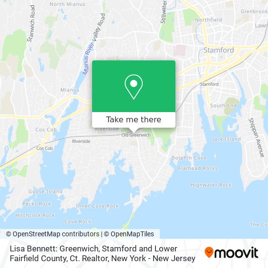 Lisa Bennett: Greenwich, Stamford and Lower Fairfield County, Ct. Realtor map