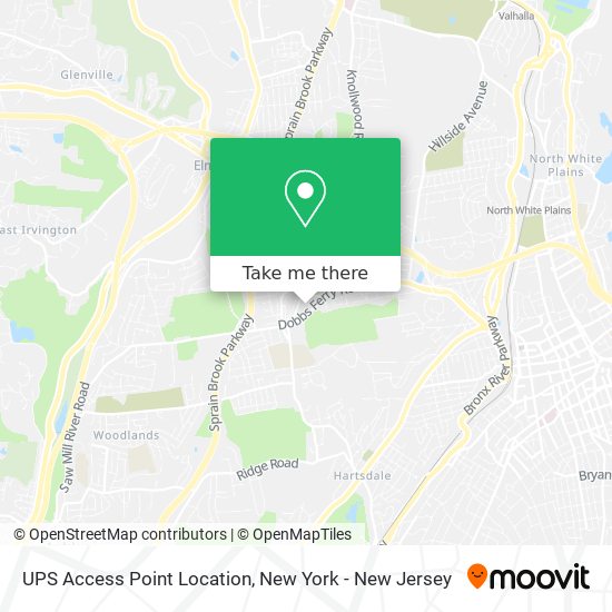 UPS Access Point Location map