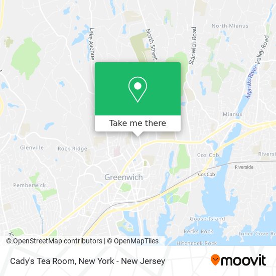 Cady's Tea Room map