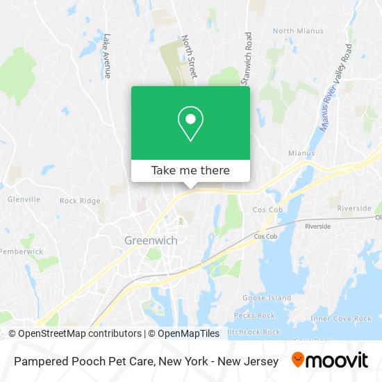 Pampered Pooch Pet Care map