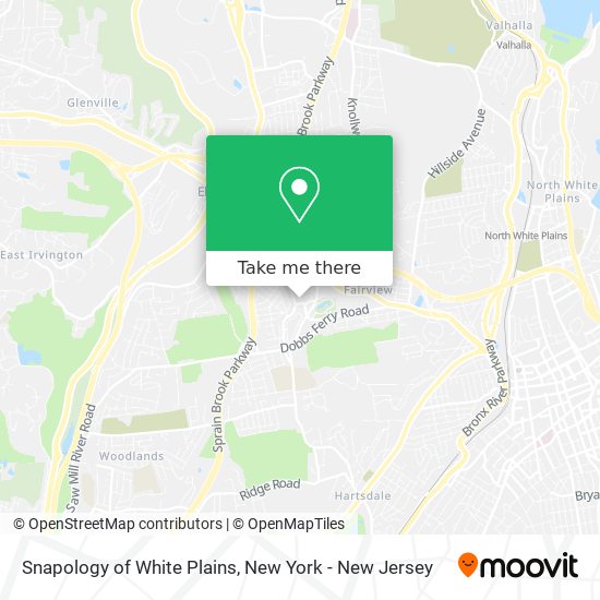 Snapology of White Plains map