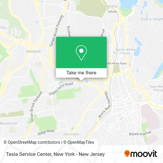 Tesla Service Center map
