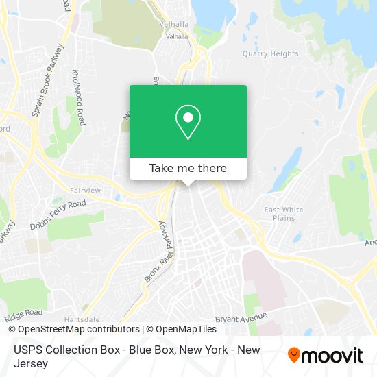 USPS Collection Box - Blue Box map