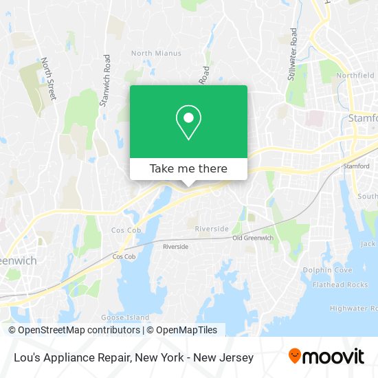 Lou's Appliance Repair map