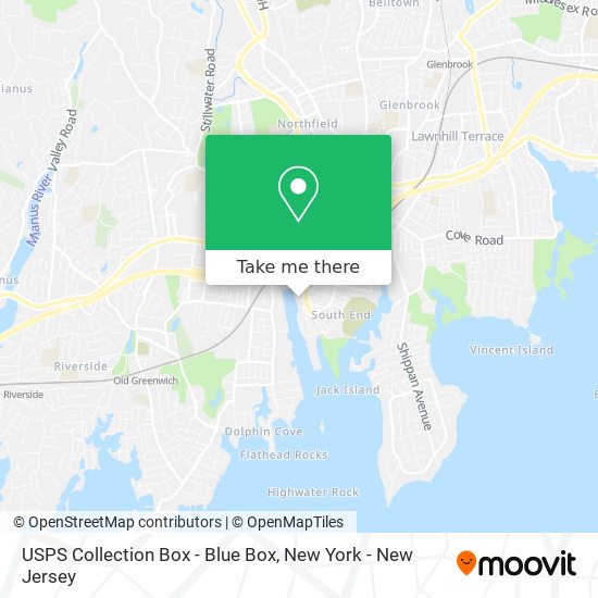 USPS Collection Box - Blue Box map