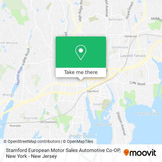 Mapa de Stamford European Motor Sales Automotive Co-OP