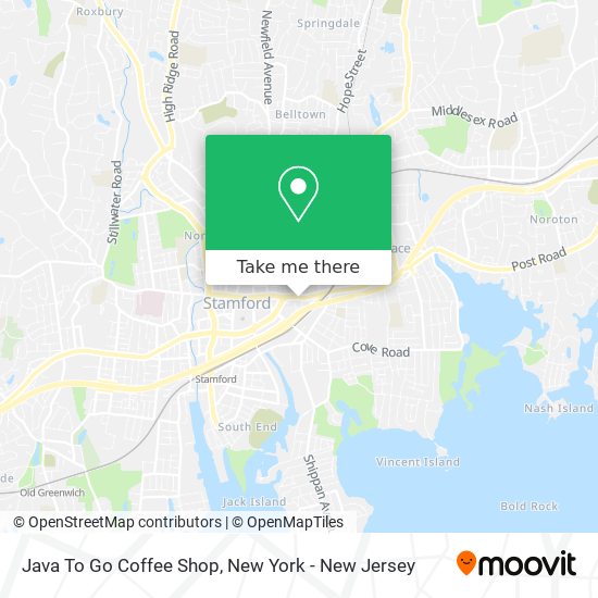 Mapa de Java To Go Coffee Shop