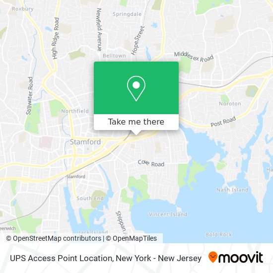 UPS Access Point Location map