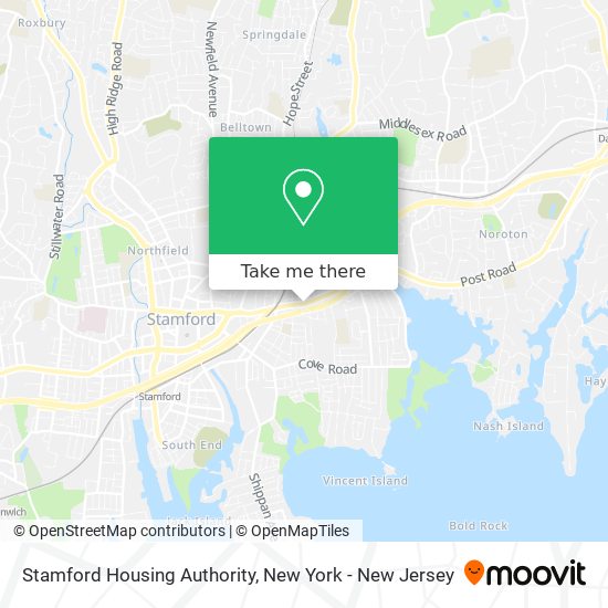 Stamford Housing Authority map