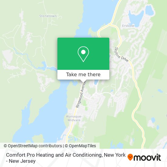 Mapa de Comfort Pro Heating and Air Conditioning