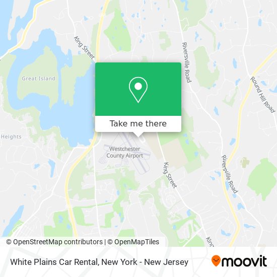 White Plains Car Rental map