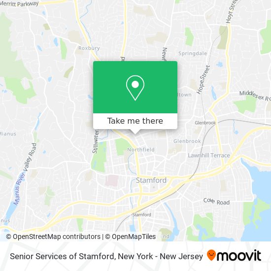 Mapa de Senior Services of Stamford