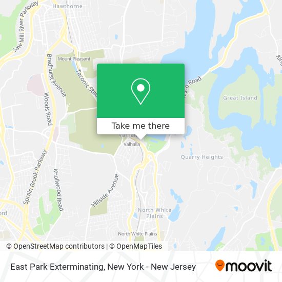 East Park Exterminating map