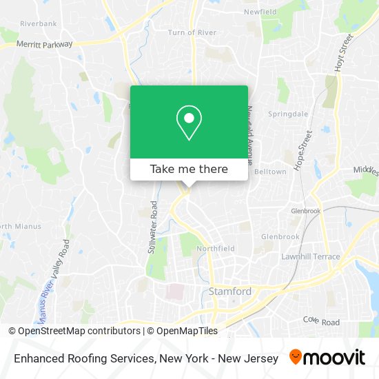 Enhanced Roofing Services map