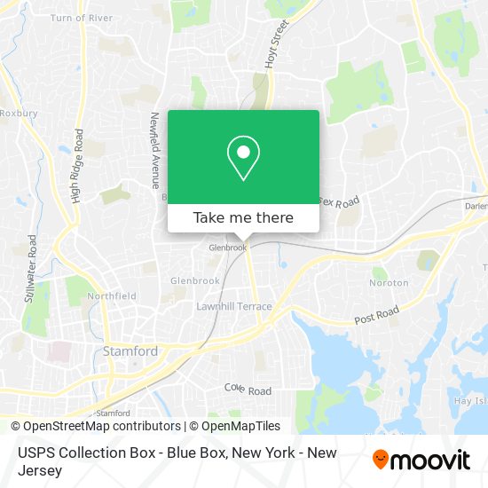 USPS Collection Box - Blue Box map