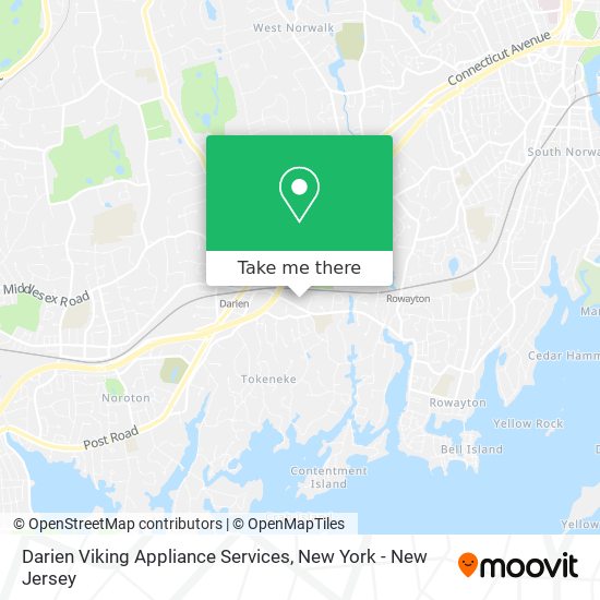 Darien Viking Appliance Services map